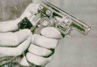 Le pistolet électrique utilisé en 1936 à Berlin.